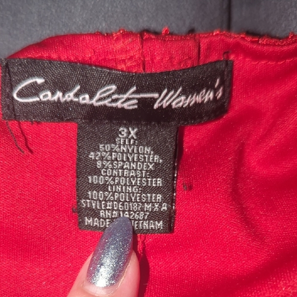 Chic Red Lace Dress 3x - Picture 12 of 12